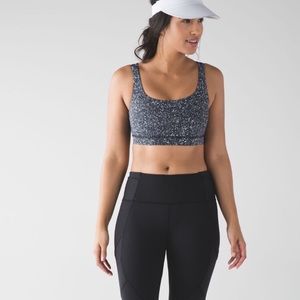 Lululemon Energy Bra Mini Splatter Print